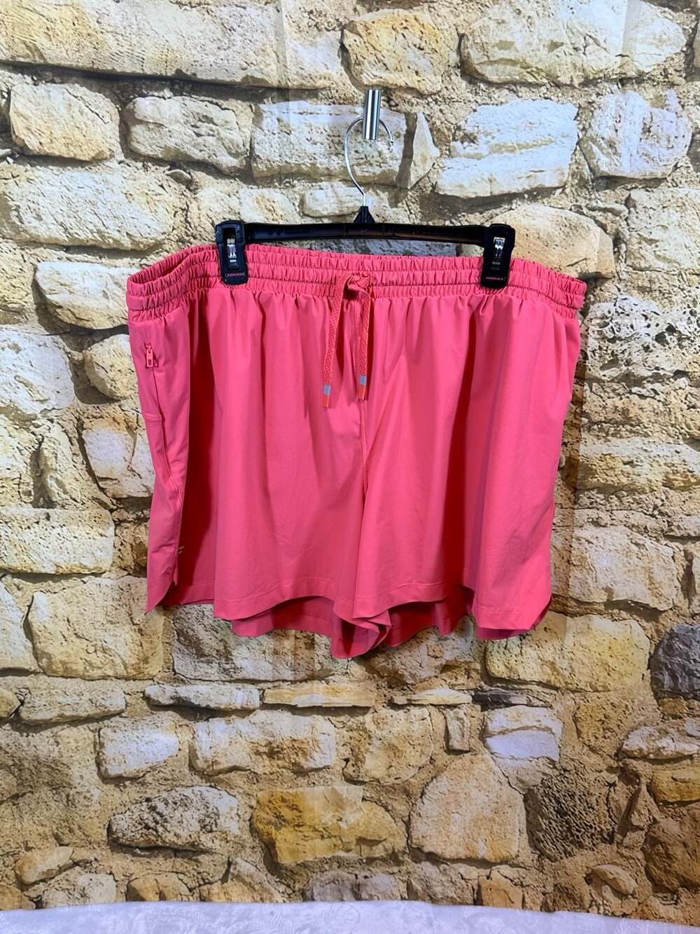 Fabletics Pink Athletic Running Shorts with Drawstring Size 3X